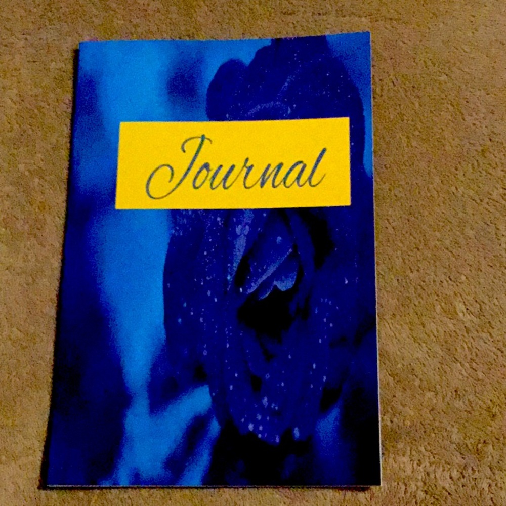 Blue and Yellow Floral Journal